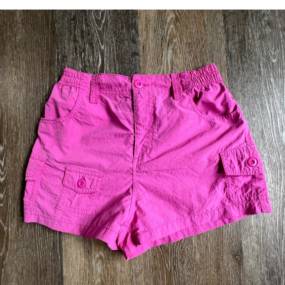 Love Tree Cargo Shorts Womens Medium Pink Elastic Waist Utility Pockets Summer